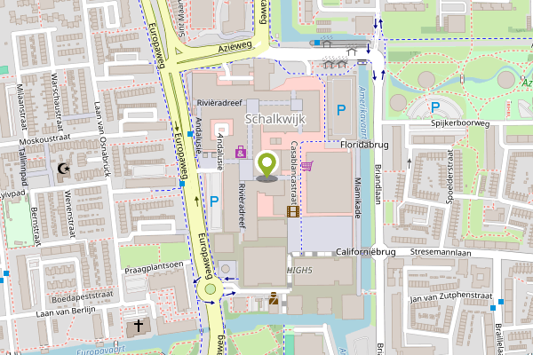 Ambulance-melding op Nice Passage, Haarlem op 24 april, kaart-overzicht