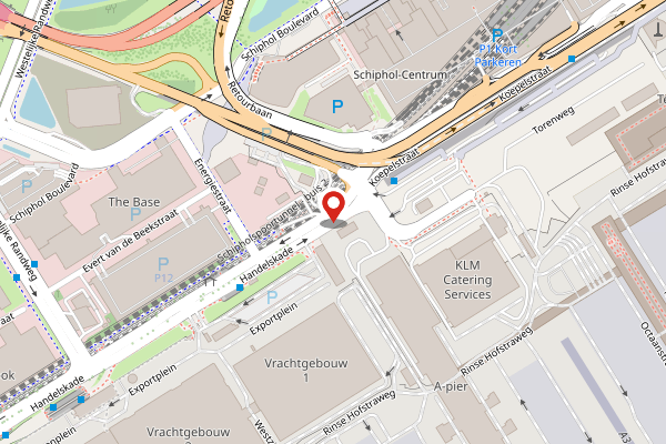 Brandweer-melding op Handelskade, Schiphol op 23 april, kaart-overzicht