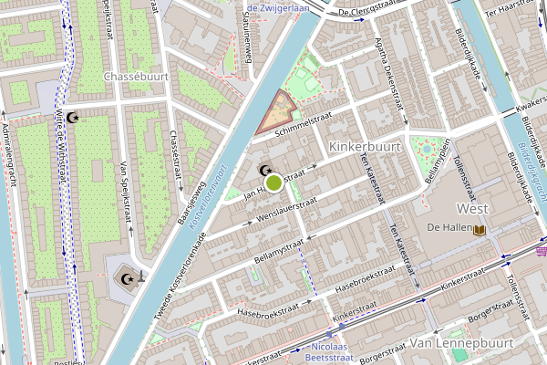 Ambulance-melding op Jan Hanzenstraat, Amsterdam op 3 juni, kaart-overzicht