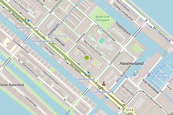 Ambulance-melding op Sem Presserhof, Amsterdam op 3 juni, kaart-overzicht