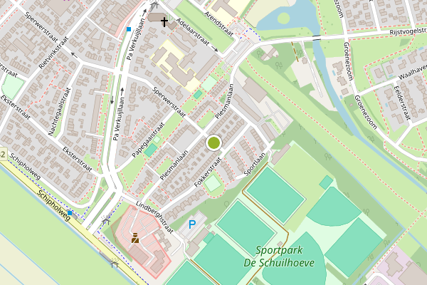 Ambulance-melding op Sperwerstraat, Badhoevedorp op 28 mei, kaart-overzicht
