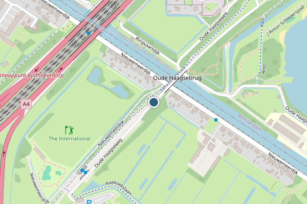Politie-melding op Oude Haagseweg, Badhoevedorp op 28 mei, kaart-overzicht