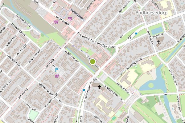Ambulance-melding op Arendstraat, Badhoevedorp op 26 mei, kaart-overzicht