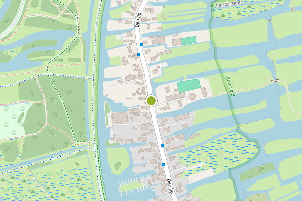 Ambulance-melding op Dorpsstraat, Landsmeer op 4 juni, kaart-overzicht
