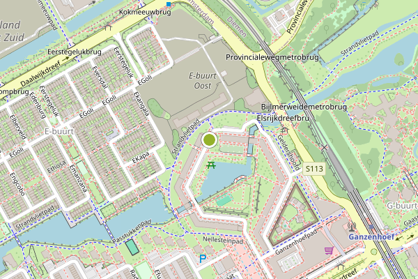 Ambulance-melding op Gravestein, Amsterdam op 4 juni, kaart-overzicht