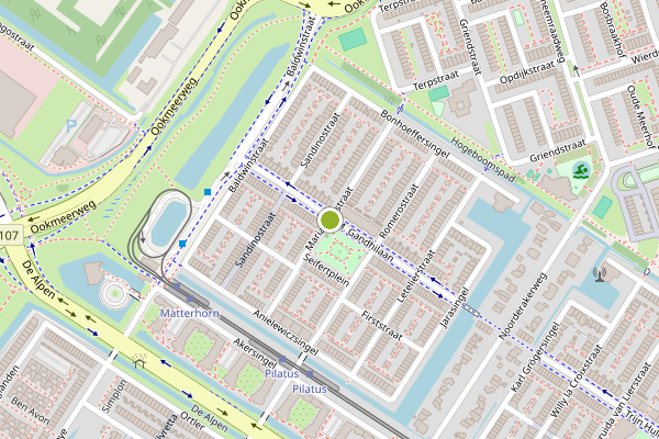 Ambulance-melding op Marianellastraat, Amsterdam op 4 juni, kaart-overzicht
