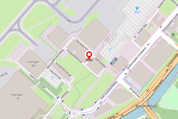 Brandweer-melding op Henk Veenendaalweg, Schiphol op 20 april, kaart-overzicht