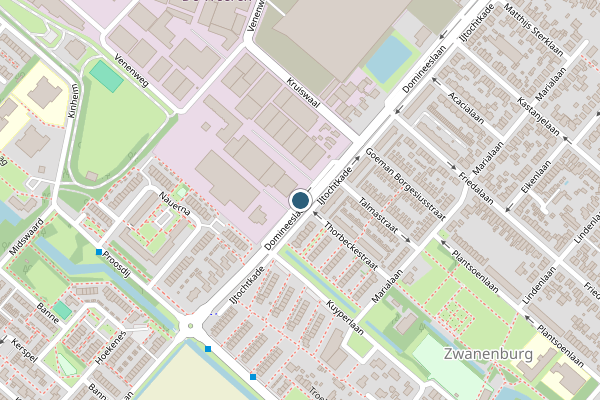 Politie-melding op Domineeslaan, Zwanenburg op 4 juni, kaart-overzicht
