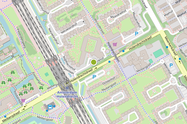 Ambulance-melding op Niftrikhof, Amsterdam op 4 juni, kaart-overzicht