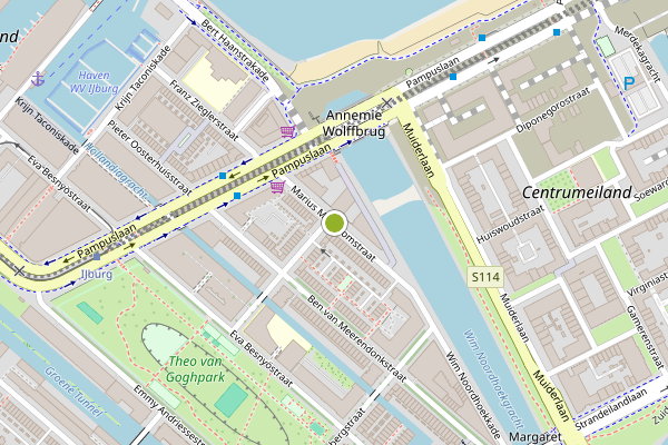 Ambulance-melding op Marius Meijboomstraat, Amsterdam op 4 juni, kaart-overzicht