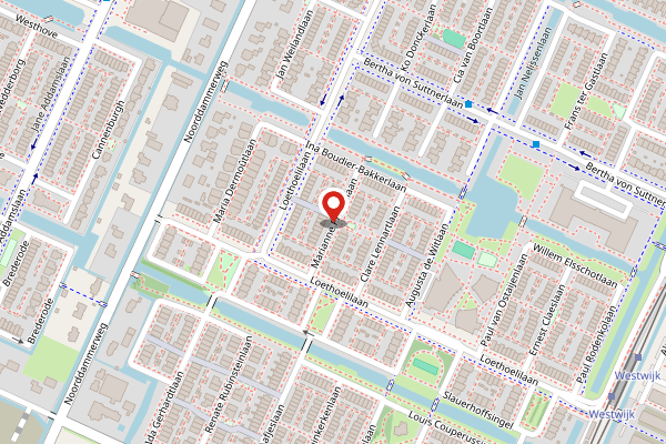 Brandweer-melding op Marianne Philipslaan, Amstelveen op 30 april, kaart-overzicht