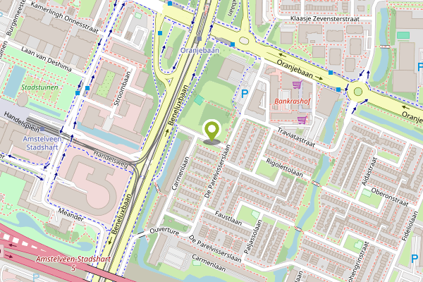 Ambulance-melding op Carmenlaan, Amstelveen op 30 april, kaart-overzicht