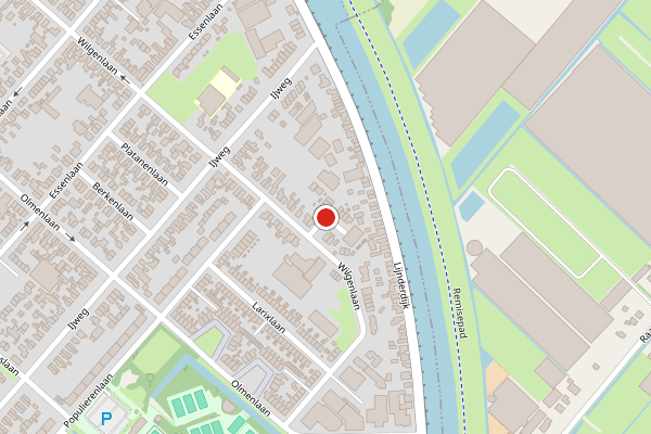 Brandweer-melding op Wilgenlaan, Zwanenburg op 4 juni, kaart-overzicht