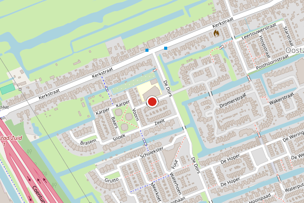 Brandweer-melding op Paling, Oostzaan op 4 juni, kaart-overzicht