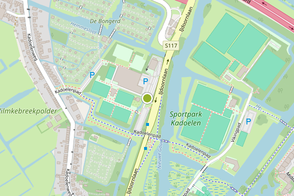Ambulance-melding op Sportpark Kadoelen, Amsterdam op 4 juni, kaart-overzicht