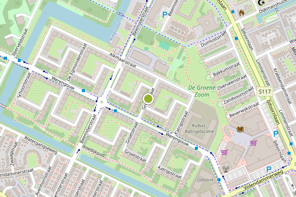 Ambulance-melding op Groetstraat, Amsterdam op 4 juni, kaart-overzicht