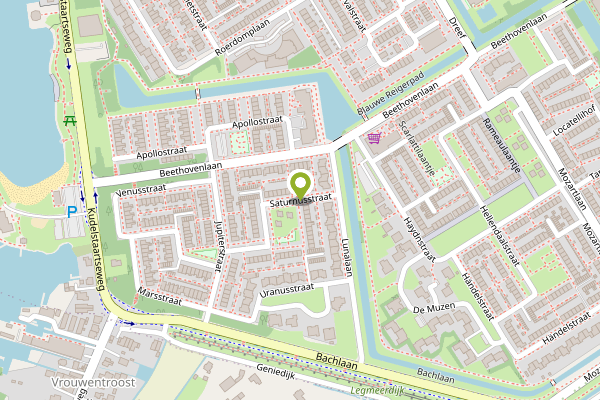 Ambulance-melding op Saturnusstraat, Aalsmeer op 30 april, kaart-overzicht