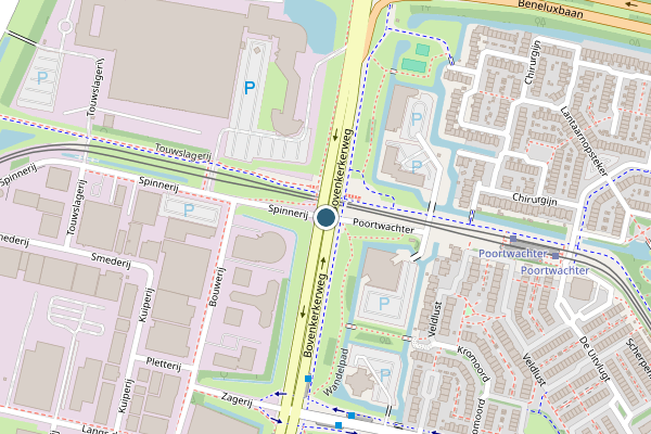 Politie-melding op Bovenkerkerweg, Amstelveen op 4 juni, kaart-overzicht