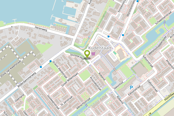 Ambulance-melding op Einsteinstraat, Kudelstaart op 29 april, kaart-overzicht