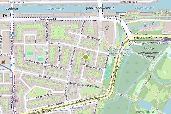 Ambulance-melding op Boetonstraat, Amsterdam op 4 juni, kaart-overzicht