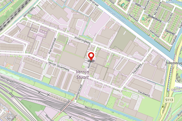Brandweer-melding op Volmerstraat, Diemen op 29 april, kaart-overzicht