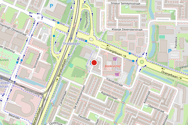 Brandweer-melding op De Parelvisserslaan, Amstelveen op 4 juni, kaart-overzicht
