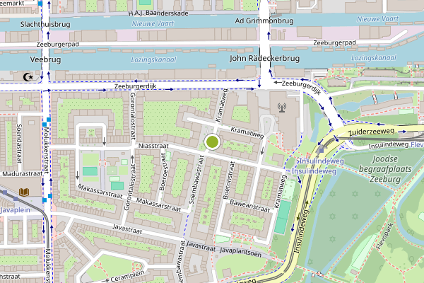 Ambulance-melding op Soembawastraat, Amsterdam op 5 juni, kaart-overzicht