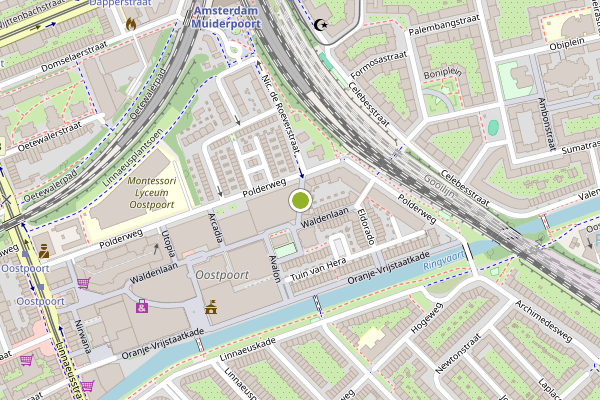 Ambulance-melding op Dulcie Septemberpad, Amsterdam op 5 juni, kaart-overzicht