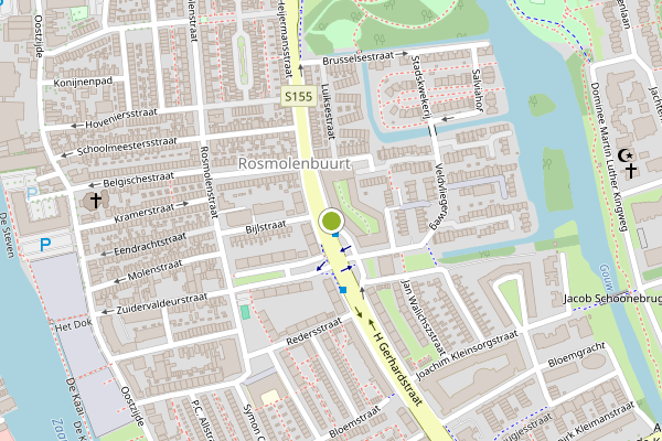 Ambulance-melding op H Gerhardstraat, Zaandam op 5 juni, kaart-overzicht