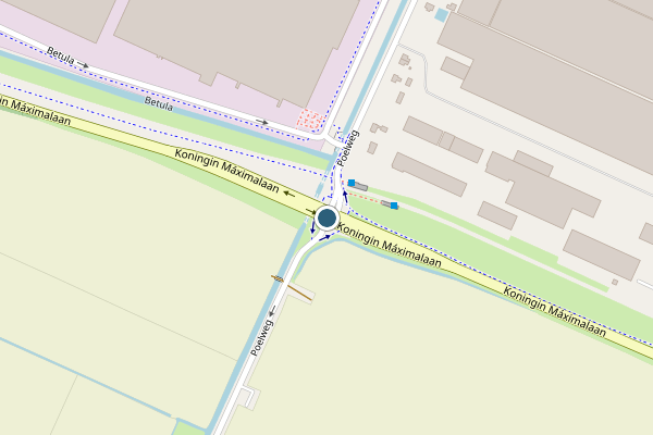 Politie-melding op Poelweg, De Kwakel op 5 juni, kaart-overzicht