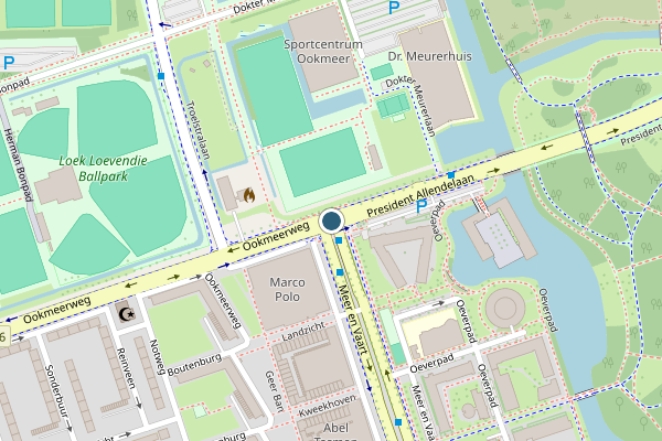 Politie-melding op Kp de Nieuwe Meer, Amsterdam op 5 juni, kaart-overzicht