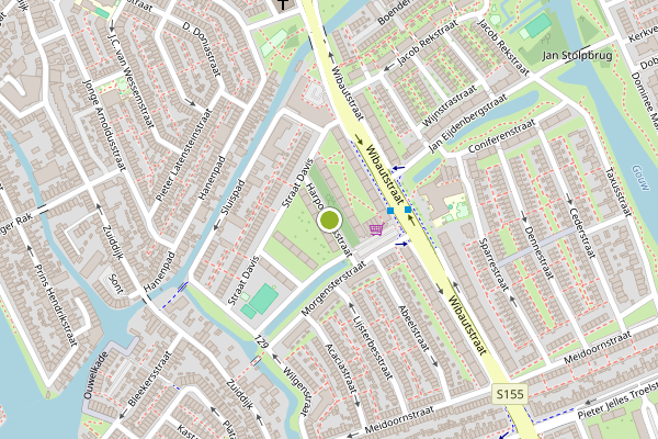 Ambulance-melding op Harpoeniersstraat, Zaandam op 5 juni, kaart-overzicht