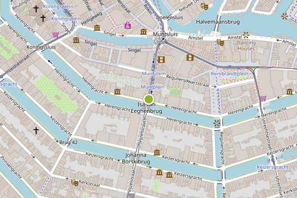 Ambulance-melding op Vijzelstraat, Amsterdam op 5 juni, kaart-overzicht