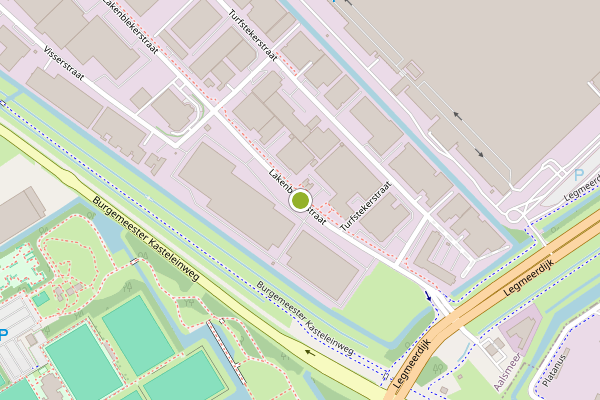 Ambulance-melding op Lakenblekerstraat, Aalsmeer op 5 juni, kaart-overzicht