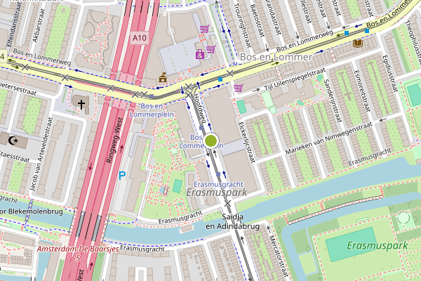Ambulance-melding op Hoofdweg, Amsterdam op 6 juni, kaart-overzicht