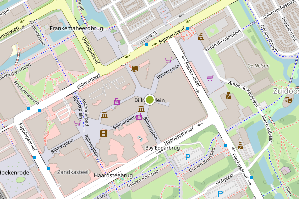 Ambulance-melding op Bijlmerplein, Amsterdam op 6 juni, kaart-overzicht