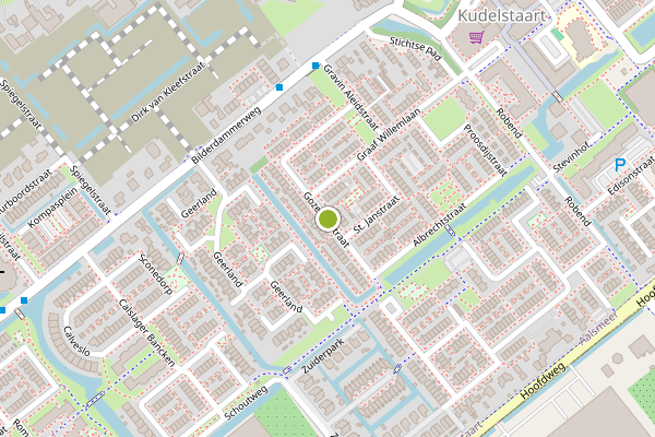 Ambulance-melding op Gozewijnstraat, Kudelstaart op 6 juni, kaart-overzicht