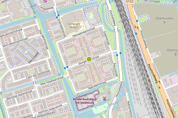 Ambulance-melding op Monnickendamstraat, Zaandam op 6 juni, kaart-overzicht
