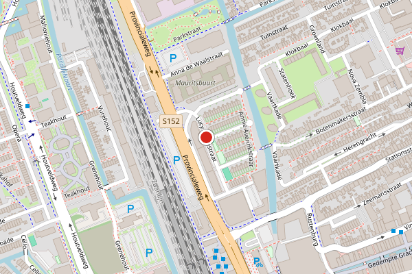Brandweer-melding op Lucy Stonestraat, Zaandam op 6 juni, kaart-overzicht