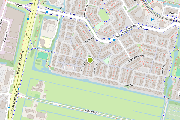 Ambulance-melding op De Parel, Amstelveen op 6 juni, kaart-overzicht