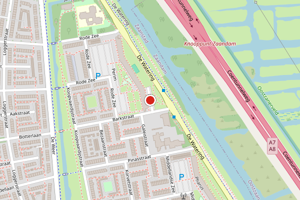 Brandweer-melding op Perim, Zaandam op 6 juni, kaart-overzicht