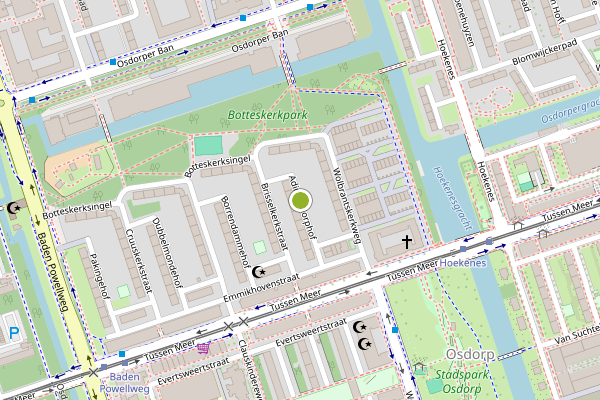 Ambulance-melding op Adingerdorphof, Amsterdam op 6 juni, kaart-overzicht