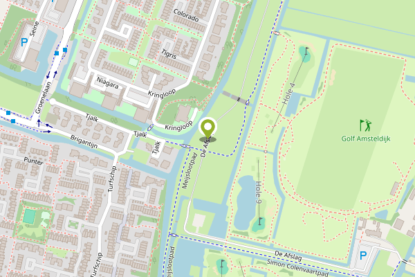 Ambulance-melding op De Afslag, Amstelveen op 1 mei, kaart-overzicht