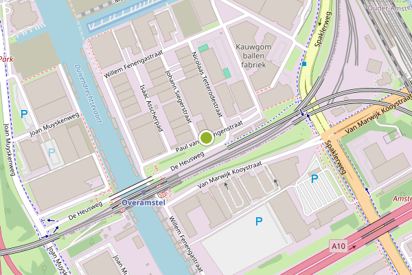Ambulance-melding op Paul van Vlissingenstraat, Amsterdam op 6 juni, kaart-overzicht