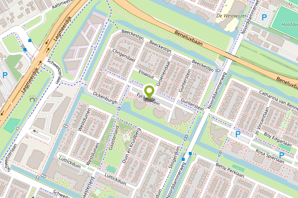 Ambulance-melding op Eyckenstein, Amstelveen op 1 mei, kaart-overzicht