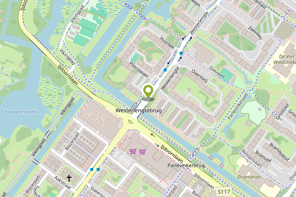 Ambulance-melding op Westerlengte, Amsterdam op 1 mei, kaart-overzicht