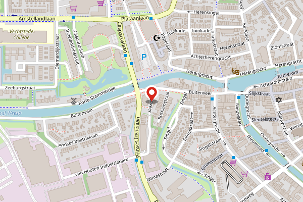 Brandweer-melding op Buitenveer, Weesp op 24 april, kaart-overzicht