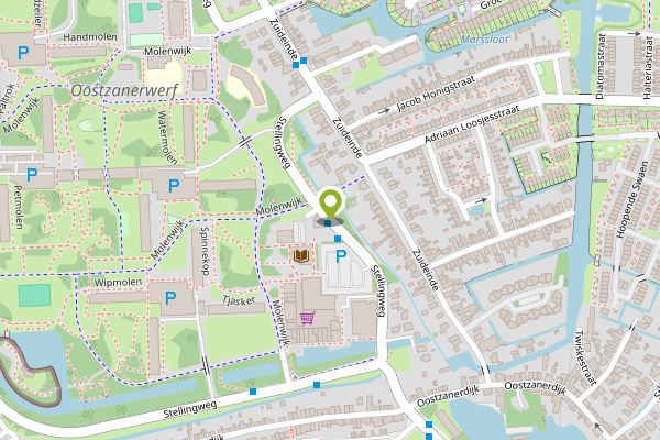 Ambulance-melding op Verlengde Stellingweg, Amsterdam op 1 mei, kaart-overzicht