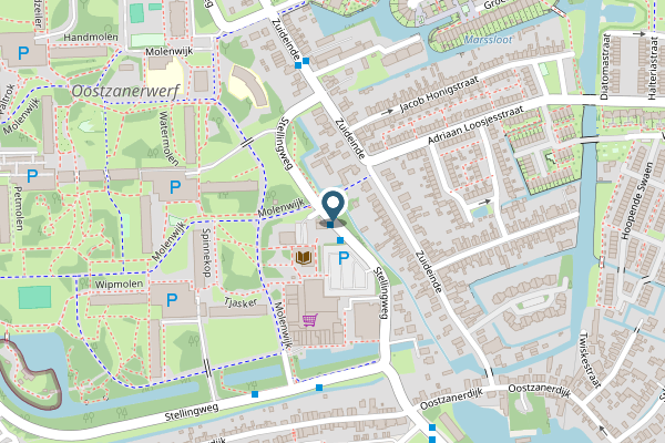 Politie-melding op Verlengde Stellingweg, Amsterdam op 1 mei, kaart-overzicht