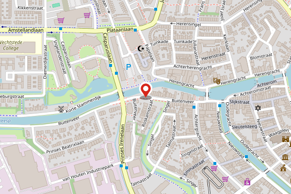 Brandweer-melding op Buitenveer, Weesp op 24 april, kaart-overzicht